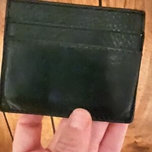 Madewell Black Leather Card Holder